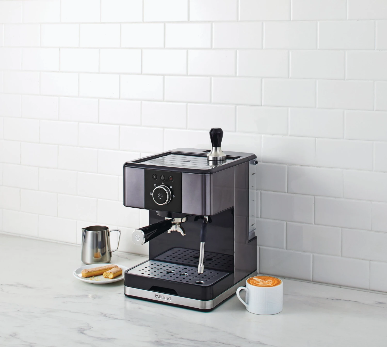 0432737C.jpg Paderno 20-Bar Espresso Machine Coffee & Tea