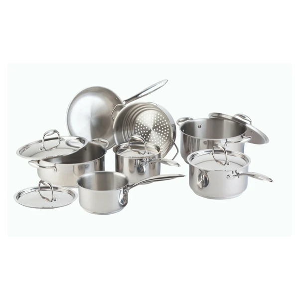 13_Piece_Cookware_Set_Product.png Paderno Canadian Signature 13-Piece Stainless Steel Cookware Set | Batterie De Cuisine En Acier Inoxydable Signature Canadienne, 13 Pièces