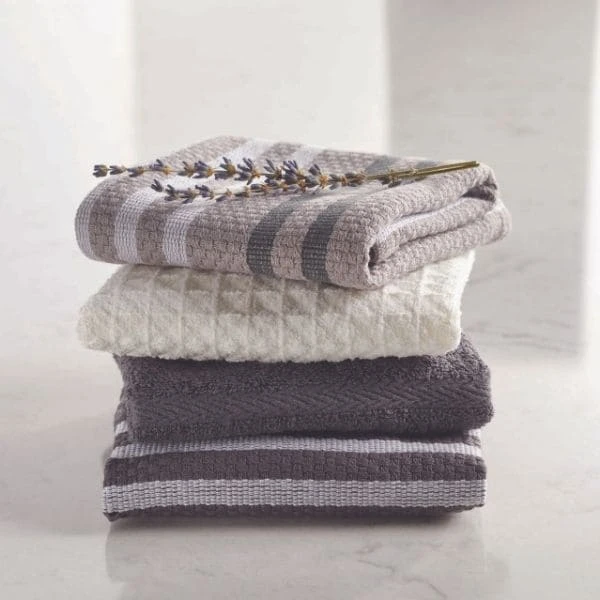 1422730_M_06eb5bb6-ec86-40b0-be30-ac1551584467.jpg Paderno Microfiber Dishcloth With Scrubber 4-Pack, Grey | Lavettes En Microfibres Avec Récureur, Paq. 4, Gris Pâle Best Sellers