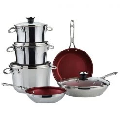 Paderno Signature 10-Piece Stacking Stainless Steel Cookware Set