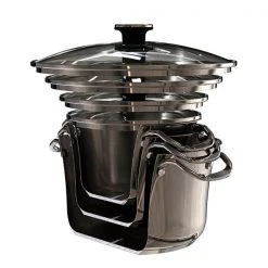 Paderno Signature 10-Piece Stacking Stainless Steel Cookware Set