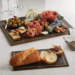 Paderno 2-Pack Reversible Cutting And Serving Boards Knives 6 Paderno 2-Pack Reversible Cutting And Serving Boards Knives