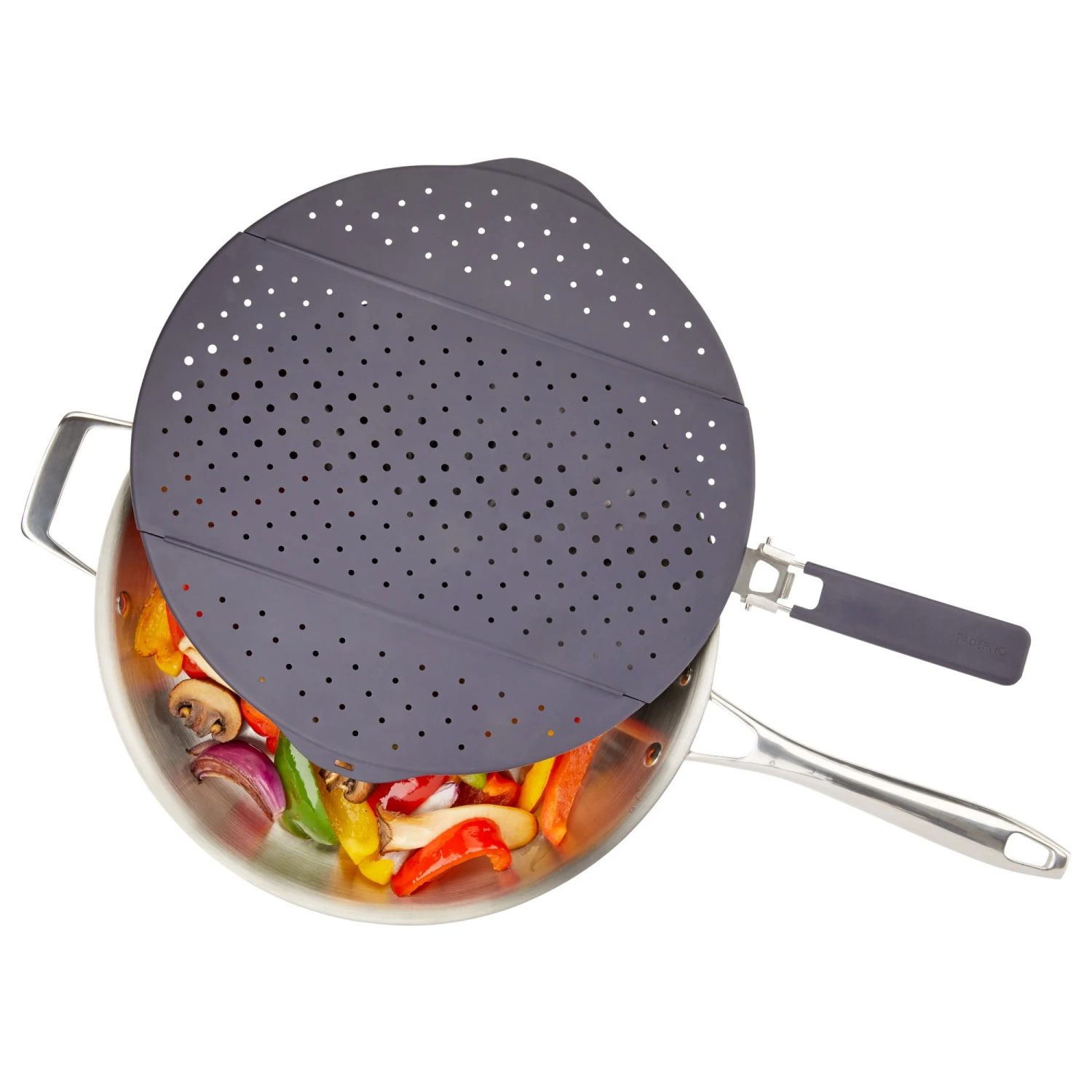 1429643E.jpg Paderno Silicone Folding Splatter Guard Cookware