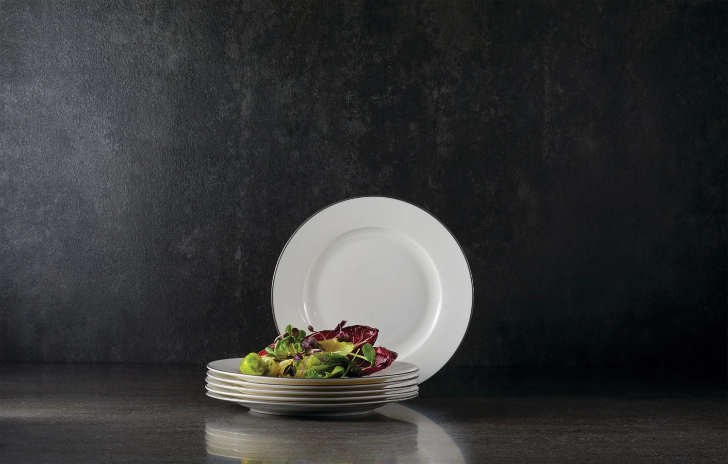 1429836C.jpg Paderno Bonavista Mid-Rim Salad Plate Set, 6 Piece Best Sellers