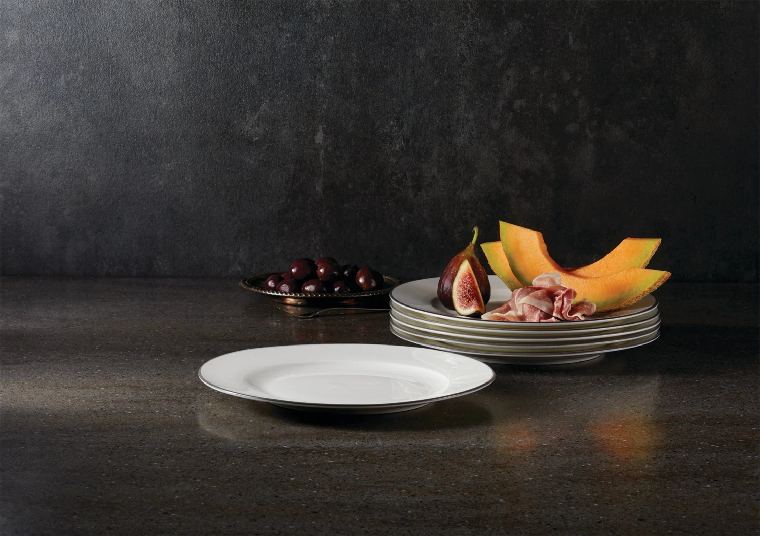 1429836D.jpg Paderno Bonavista Mid-Rim Salad Plate Set, 6 Piece Best Sellers