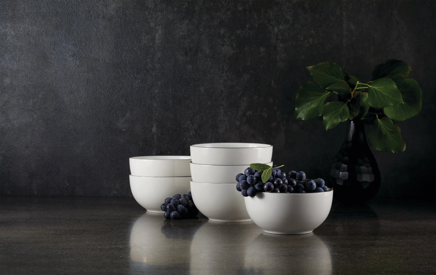 1429837C.jpg Paderno Bonavista Mid-Rim Soup Bowl Set, 6 Piece