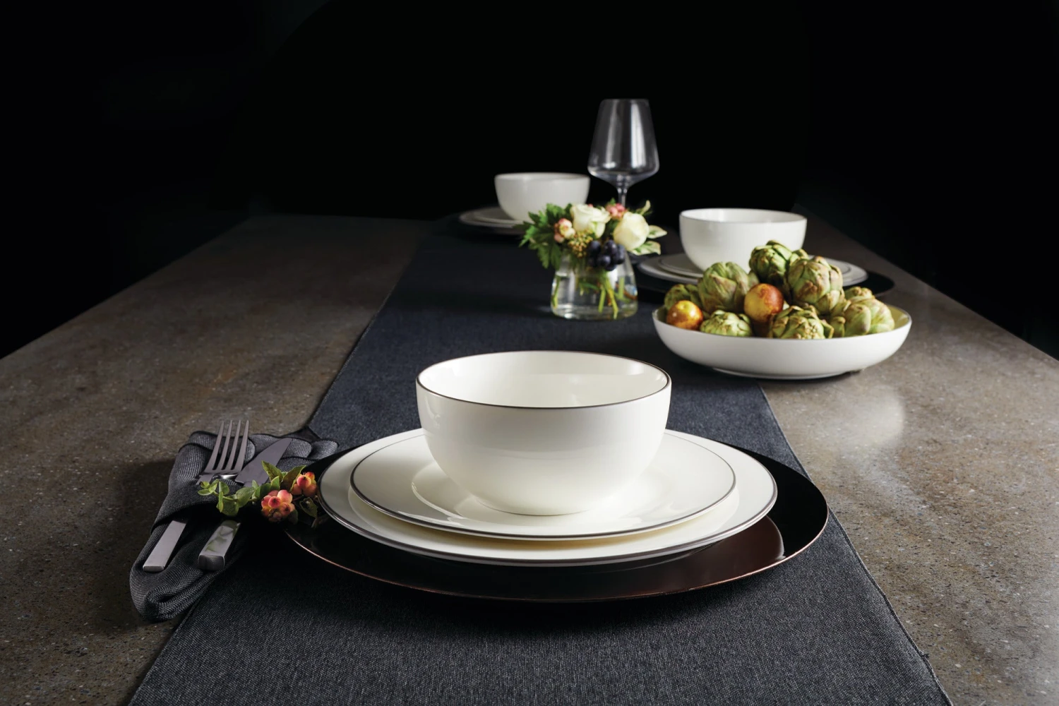 1429837E.jpg Paderno Bonavista Mid-Rim Soup Bowl Set, 6 Piece