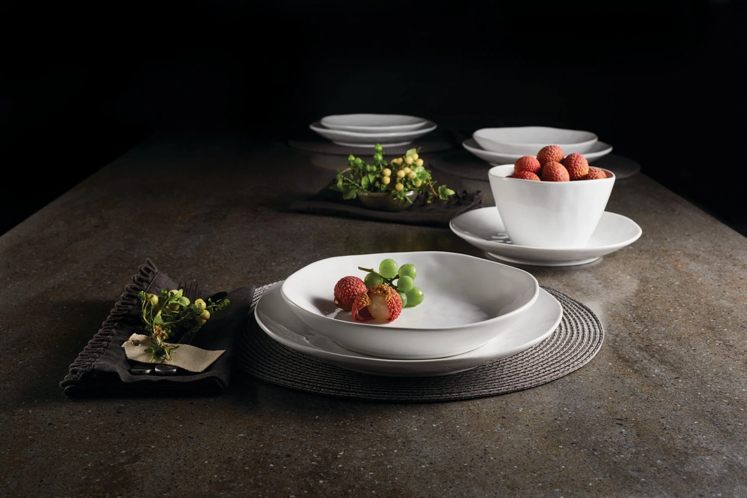 1429845E.jpg Paderno Sandbank Organic Dinner Bowl Set, 6 Piece