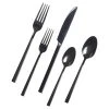 Paderno Belvedere Black 20 Piece Flatware Set, Polished Finish Best Sellers