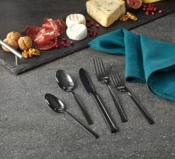 Paderno Belvedere Black 20 Piece Flatware Set, Polished Finish Best Sellers 5 Paderno Belvedere Black 20 Piece Flatware Set, Polished Finish Best Sellers