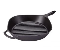 Paderno New Arrivals 12" Pre-Seasoned Cast Iron Grill Pan