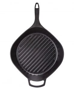 Paderno New Arrivals 12" Pre-Seasoned Cast Iron Grill Pan