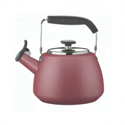 Paderno Sales Shop 37 Paderno Maritime Red Stainless Steel Stovetop Kettle | Bouilloire Sur La Cuisinière En Acier Inoxydable Rouge Maritime Cookware