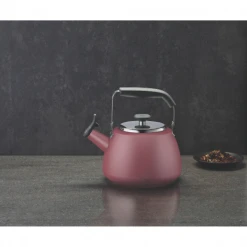 Paderno Maritime Red Stainless Steel Stovetop Kettle | Bouilloire Sur La Cuisinière En Acier Inoxydable Rouge Maritime Cookware