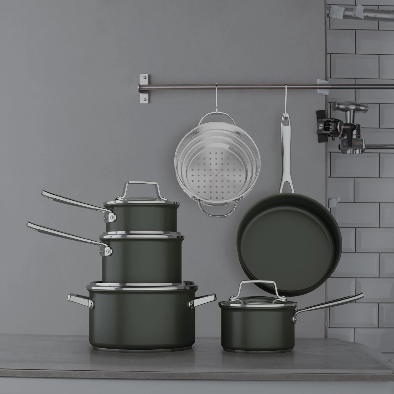 24-1.png Paderno Cookware Sets Non-Stick Hard-Anodized Cookset, 12-pc | Batterie De Cuisine Antiadhésive, 12 Pièces