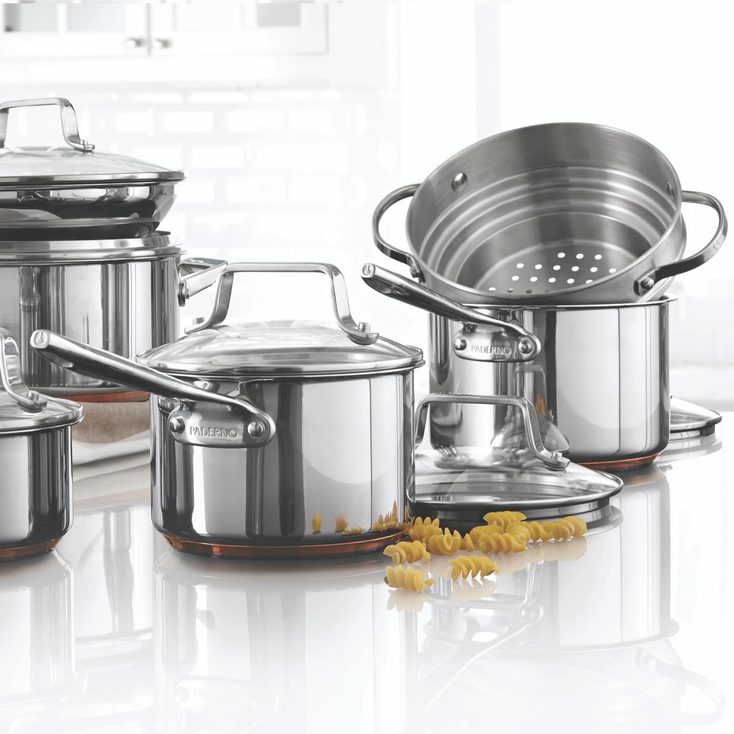 37_05c503fb-2482-4a46-aca5-49d6249cf29f-1.png Paderno Cookware Sets Copper Core Stainless Steel Cookset, 12-pc | Batterie De Cuisine En Acier Inoxydable, 12 Pièces
