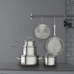 Paderno Cookware Sets Copper Core Stainless Steel Cookset, 12-pc | Batterie De Cuisine En Acier Inoxydable, 12 Pièces 11 Paderno Cookware Sets Copper Core Stainless Steel Cookset, 12-pc | Batterie De Cuisine En Acier Inoxydable, 12 Pièces