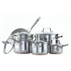 Paderno Cookware Sets Copper Core Stainless Steel Cookset, 12-pc | Batterie De Cuisine En Acier Inoxydable, 12 Pièces 13 Paderno Cookware Sets Copper Core Stainless Steel Cookset, 12-pc | Batterie De Cuisine En Acier Inoxydable, 12 Pièces