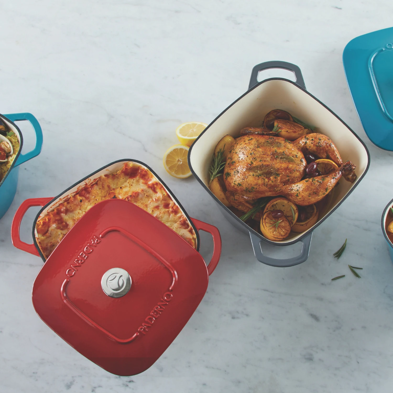 48.png Paderno Cookware Dutch Oven 6.5 Quarts, Red | Cocotte En Fonte 6.5 Pintes, Rouge