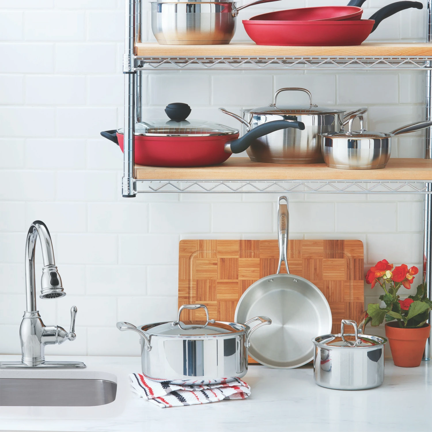 60.png Paderno Classic Non-Stick Jumbo Cooker, 3-Qt | Grande Mijoteuse Antiadhésive Classique, 3 Pte Cookware