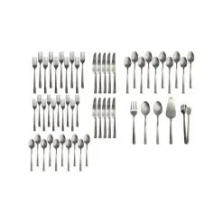 Paderno Best Sellers Laurier Polished Finish 55 Piece Flatware Set | Service De Couverts Polis Laurier, Paq. 55