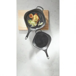 Paderno 12" Pre-Seasoned Smooth-Release Cast Iron Skillet | Poêle En Fonte Prétraitée à Dégagement Rapide, 12 po