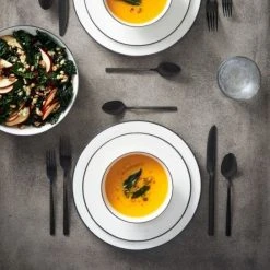 Paderno Best Sellers Bonavista Mid-Rim Dinner Bowl Set, 6 Piece