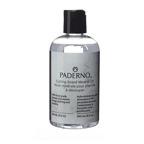 Cutting_Board_Treatment_Mineral_Oil.png Paderno Knives Mineral Oil Treatment, 250 Ml | Huile Minérale, 250 Ml