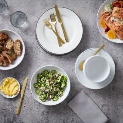 Paderno Summerside Champagne 20 Piece Flatware Set, Matte Finish