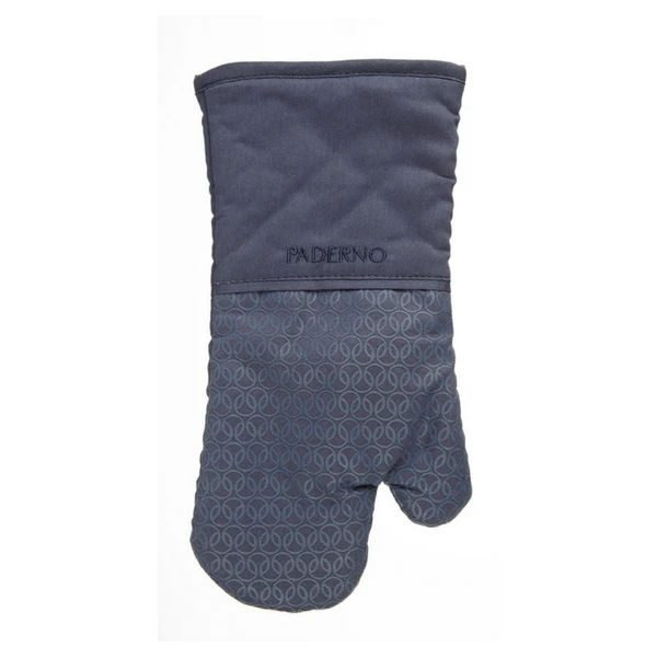 Navy_Silicone_Oven_Mitt2.png Paderno Silicone Print Oven Mitt, Navy | Gant De Cuisine Avec Imprimé En Silicone, Marine