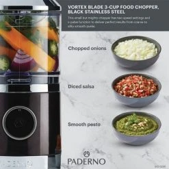 Paderno Vortex Blade 3-Cup Food Chopper | Hachoir De 3 Tasses à Lame Vortex Appliances