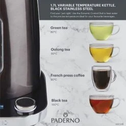 Paderno Coffee & Tea Variable Temperature Kettle 6 Paderno Coffee & Tea Variable Temperature Kettle