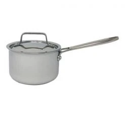 Paderno Canadian Professional Stainless Steel Clad Saucepan, 3.2 Qt Cookware
