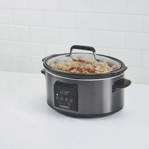 slow_cooker_paderno_1.png Paderno 6-Quart Programmable Slow Cooker | Mijoteuse Programmable De 6 pintes